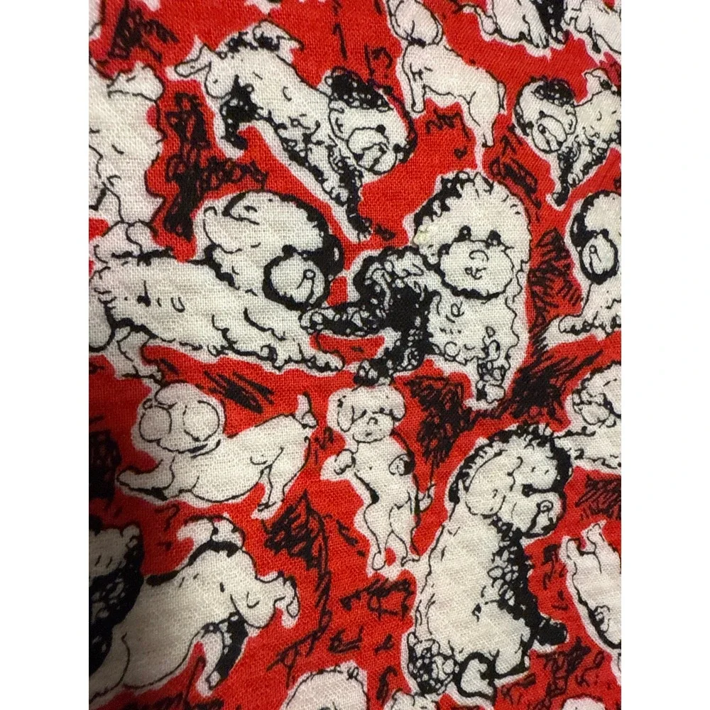 Carolina Herrera Target Dog Print Pouch‎ Cosmetic Bag Red White Makeup New